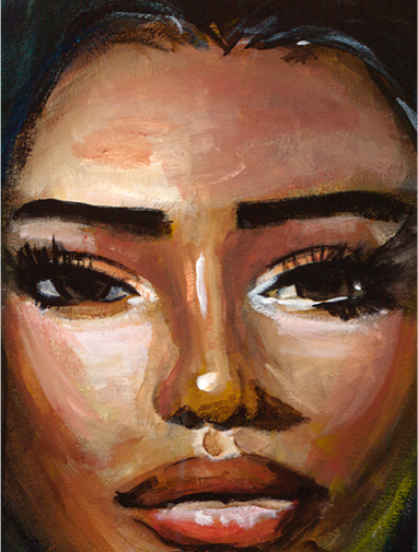 Gaze detail from Brown Queen
