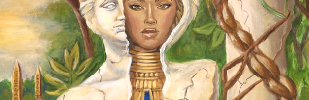 Close-up of oil paint texture